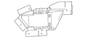 BSM blind spot sensor bracket left Nissan Murano 25-26