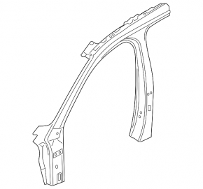 Body pillar center left Volvo XC40 19-25