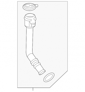 Buick Encore 17-22 washer reservoir neck with cap