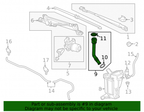 Buick Encore 17-22 washer reservoir neck with cap