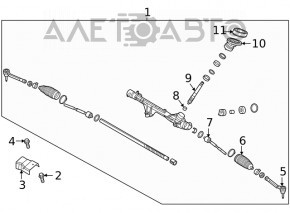 Right steering tip for Kia K5 21-24