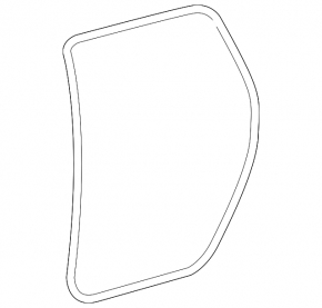 Rear left door seal for Toyota Sequoia 2008-2016