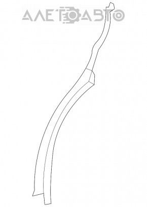 Door arch trim lower rear left Lexus RX350 RX450h 16-22 dent