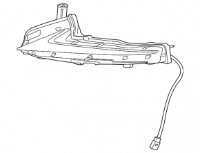 Daytime running lights DRL left Lexus IS 14-16 LED pre-restored