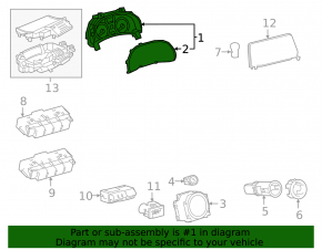 Instrument cluster Lexus RX450h 16-19
