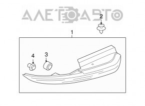 Subaru B9 Tribeca Left Rear Bumper Reflector