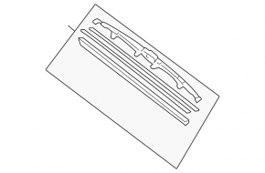 Left windshield wiper blade for Toyota Prius 2009-2010
