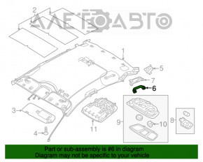 Front right ceiling handle Hyundai Azera 12-17 beige