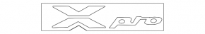 The X PRO emblem on the Kia Sportage 23-26 trunk door