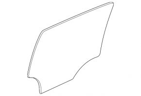 Rear left door glass Buick Encore 13-19