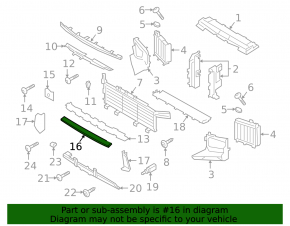 Front center radiator duct for Porsche Cayenne 19-23 2.9, 3.0