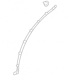 Door seal side rear left Mercedes W213 E 17-23 rear