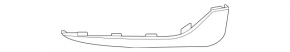 Front bumper lip left Mercedes H247 GLA 20-23 structure