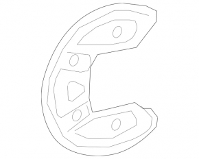 Brake disc protective cover rear left G-class W463 G550 19-24