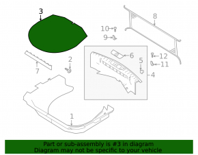Ford Explorer 11-15 trunk floor