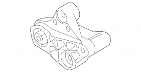 Left engine mount Ford Focus mk3 15-18 rest 1.0T, torn silent block