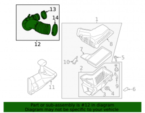 Air duct Ford Mustang mk6 15-23 2.3T