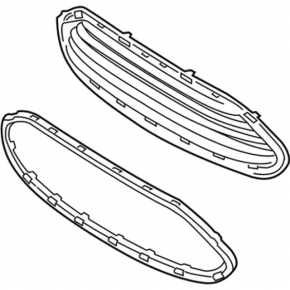 Radiator grill grill Ford Fiesta 14-19 rest
