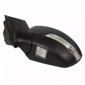 Left side mirror assembly for Ford Escape MK3 2017-2019, red, 14 pins, turn signal, BSM, backlight