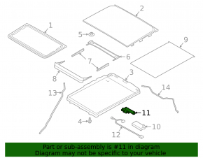 Ford Explorer 20- Sunroof Curtain Motor