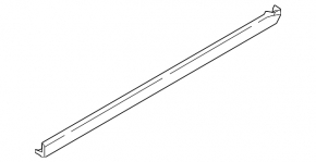 Left threshold Land Rover Range Rover Velar 18-23 structure, worn