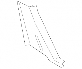 Left lower rear pillar trim for Porsche Cayenne 19-26, black