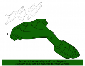 Right exhaust manifold with catalytic converter Lexus GS450h 06-11