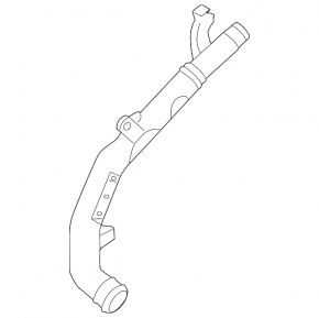 Intercooler pipe, left upper, VW Jetta 11-14 USA TDI