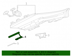 Left lower DRL mount for Nissan Ariya 23-25