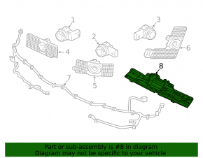 Foot operated trunk opening sensor Volvo XC90 16-23