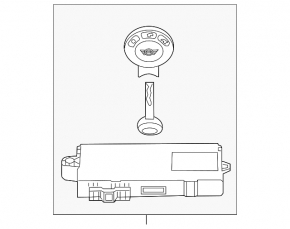 Control unit CAS Car Access System Mini Cooper Clubman R55 07-14