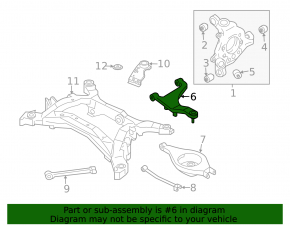 Nissan 350z upper rear right control arm