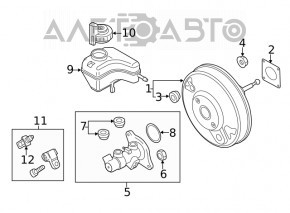 Vacuum booster VW Passat b8 16-19 USA