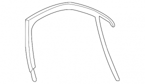 Front left window seal for VW Jetta 11-18 USA