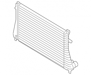 Intercooler VW Tiguan 18 - without gearbox radiator mounts