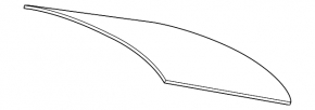 Rear window Lexus ES300h ES350 13-18