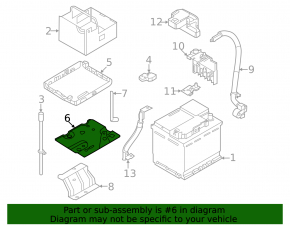 Metal battery tray for Nissan Ariya 23-25