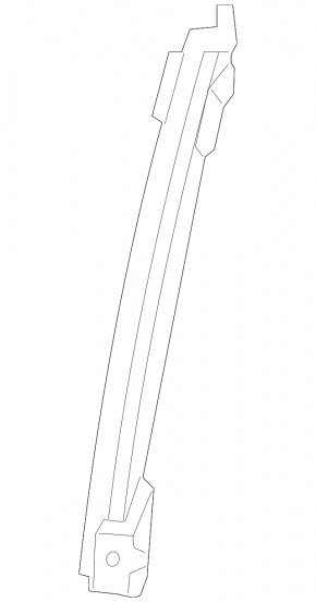 Front right door glass guide for Toyota Prius 30 10-15