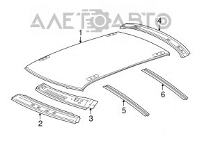 Metal roof Chrysler 300 11- under the hatch