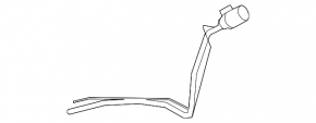 Fuel filler neck Toyota Highlander 08-13 2.7 3.5