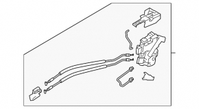 Front left door lock Kia Forte 4d 14-18 keyless