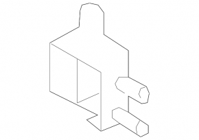 Upper rear left door hinge Nissan Versa Note 13-19