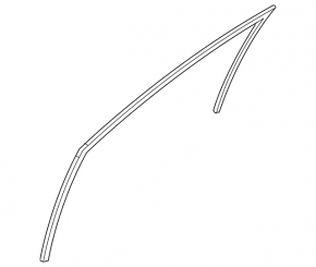 Front left glass seal Kia Forte 4d 14-16