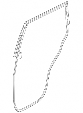 Door seal rear right Infiniti JX35 QX60 13-