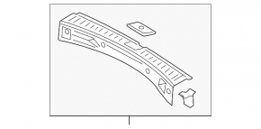 Ford Escape MK3 13-15 trunk opening trim