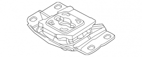 Rear engine mount for Ford Focus mk3 15-18 (restored) 1.0T