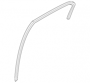 Rear left glass seal Ford Ecosport 18-22