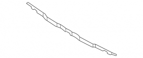 Mustang mk6 15-17 front bumper seal on grille
