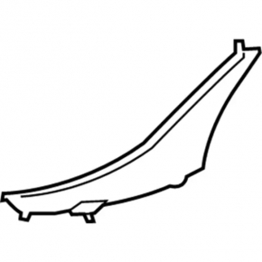 Front bumper air duct, left, Ford Edge 15-18