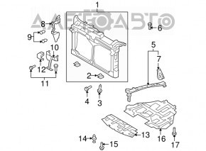 Front engine guard Mazda6 09-13